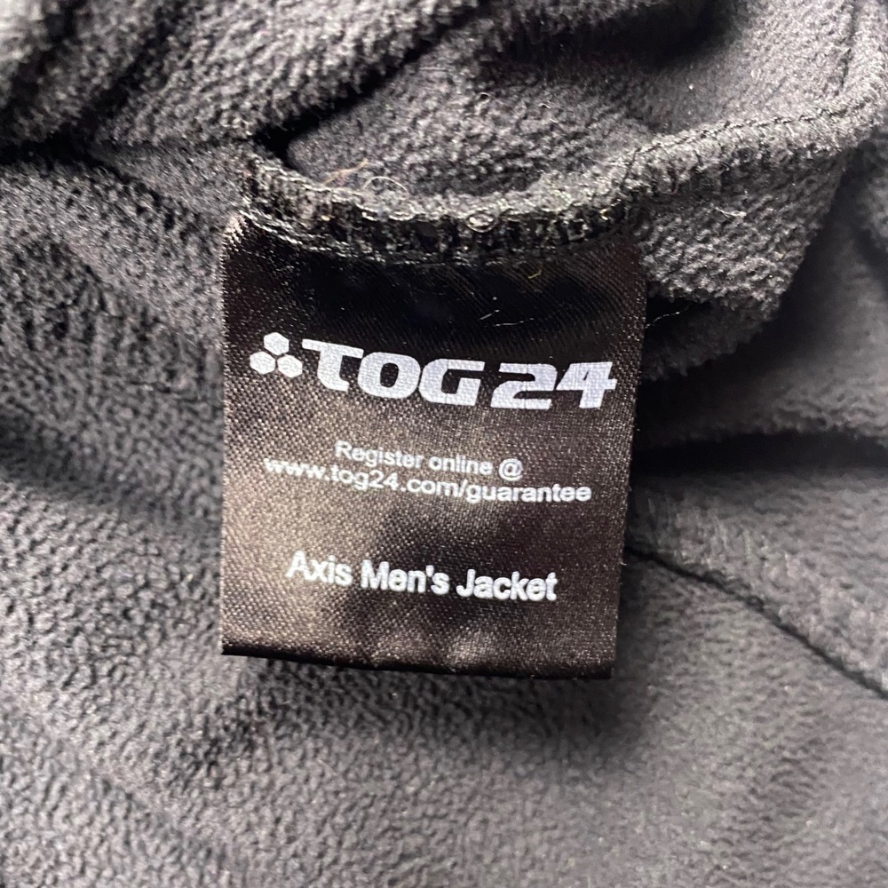 TOG24 Axis Fleece Jacket Mens Large Black Full Zip Outdoor Hiking Layering - Picture 5 of 15